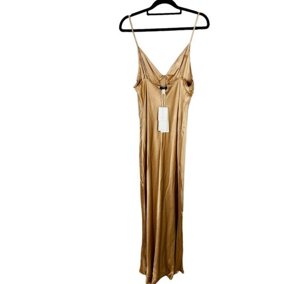 Shona Joy BNWT La Lune Bias Cut Slip Dress Women's Size 12 Desert Rose - Picture 9 of 11